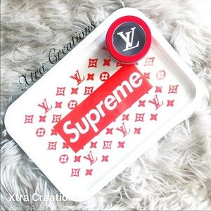 Designer rolling tray set